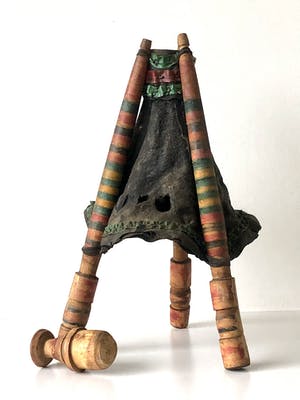 Niet of onleesbaar gesigneerd - Waterzak - Hout, Leder - Perzië kopen? Bied vanaf 1!