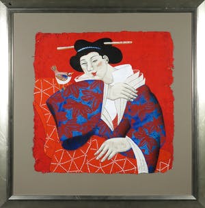 Ada Breedveld - Zeefdruk, Femmes Japonnaises IV - Ingelijst kopen? Bied vanaf 80!