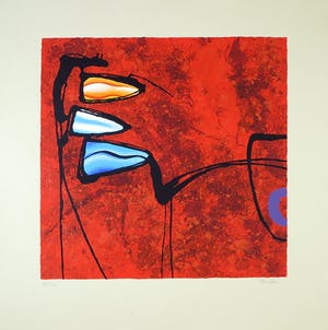 Niet of onleesbaar gesigneerd - Zeefdruk, Zonder titel kopen? Bied vanaf 1!