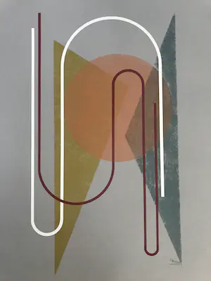 Cesar Domela - Geometrische abstractie - Kleurenlitho - 66x50cm - Gesigneerd - 19/100 kopen? Bied vanaf 125!