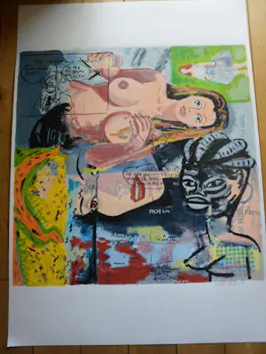 Peter Klashorst - Zeefdruk, Turn Around Elisa - hand gesigneerd kopen? Bied vanaf 80!