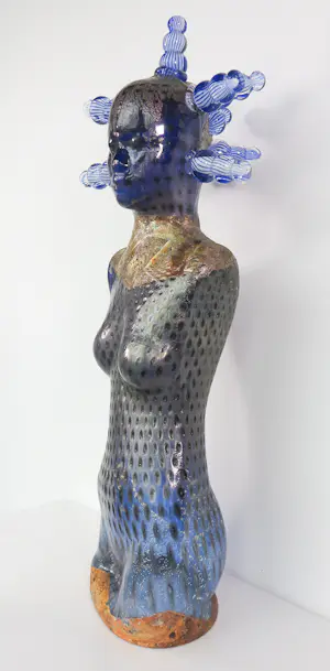 Richard Price - Sculptuur van glas, Blue Lady (Groot!) kopen? Bied vanaf 2000!