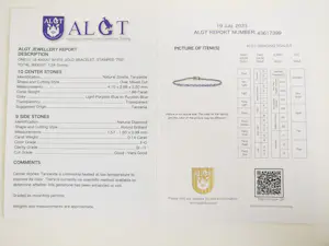 Armband van tanzaniet en ovaal kopen? Bied vanaf 1420!