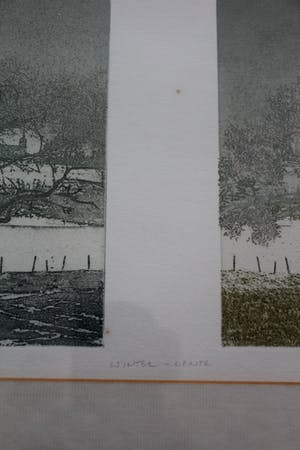 Elmar Gille - Litho: winter/lente - 1984 kaufen? Bieten Sie von 85!