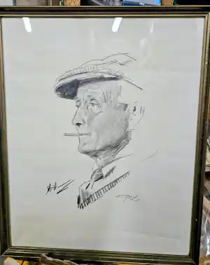 AcheterBernard van Vlijmen - man met pet en sigaret? Enchérissez de 30!