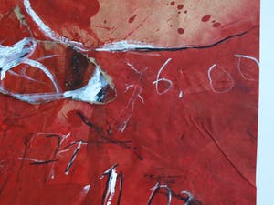 Maggy Voorsluys-Gomez - Collage en acrylverf , “Akashima” – ingelijst - 1992 kopen? Bied vanaf 50!