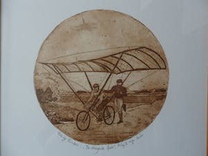 Leentje Linders - Ets. Titel, "De Vliegende Fiets". kopen? Bied vanaf 20!