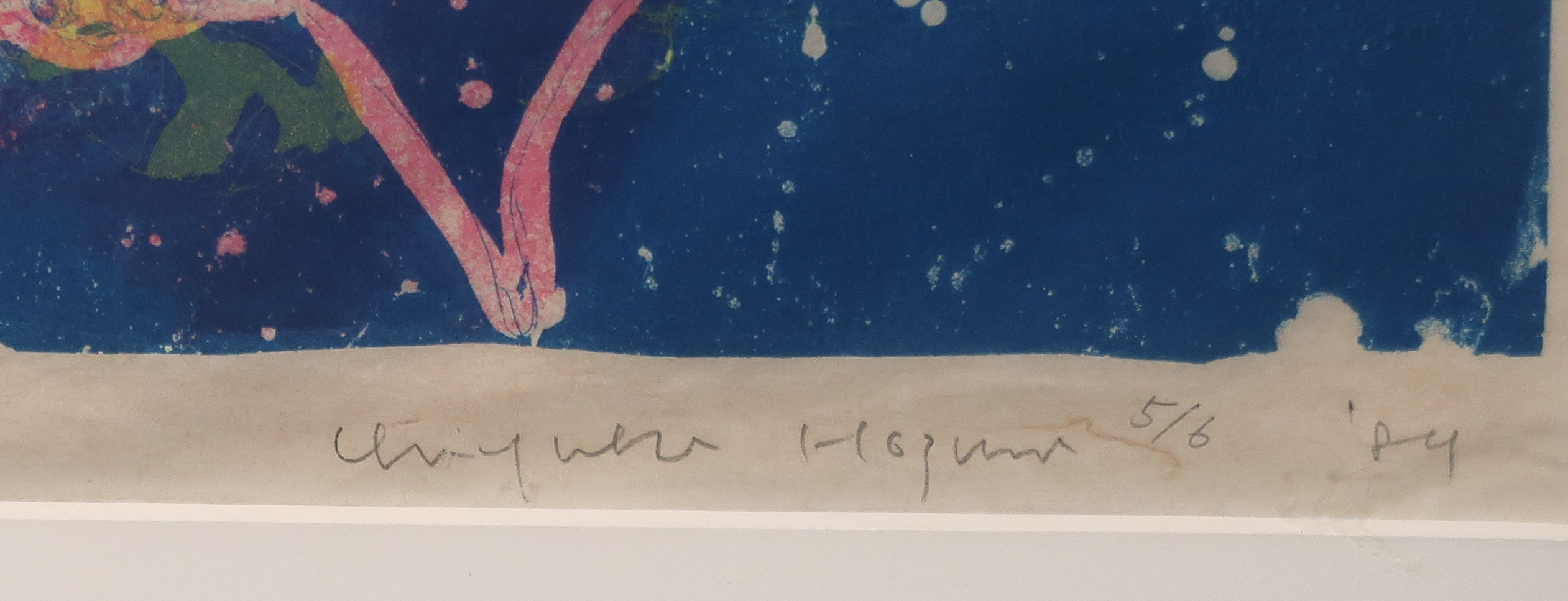 Chiyuki Hozumi - Litho op geschept papier, Zonder titel - Ingelijst kopen? Bied vanaf 1!