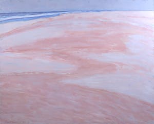 Paul Overhaus - Gouache, Breedstrand - Ingelijst kopen? Bied vanaf 1!