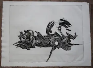 Buy Hannes Postma - Twee armlengtes Prent 190 + 4 prenten? Bid from 100!