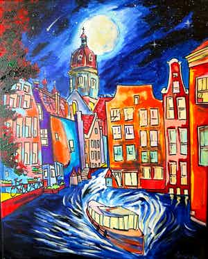 Elena Polyakova - Uitzicht op de Basiliek van St.Nicolaas verkocht voor € 100!