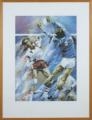 Angelique van den Born - Offset, Volleybal - Ingelijst kopen? Bied vanaf 1!