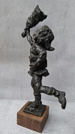 Marcus Ravenswaay - Meisje met bos bloemen kopen? Bied vanaf 399!