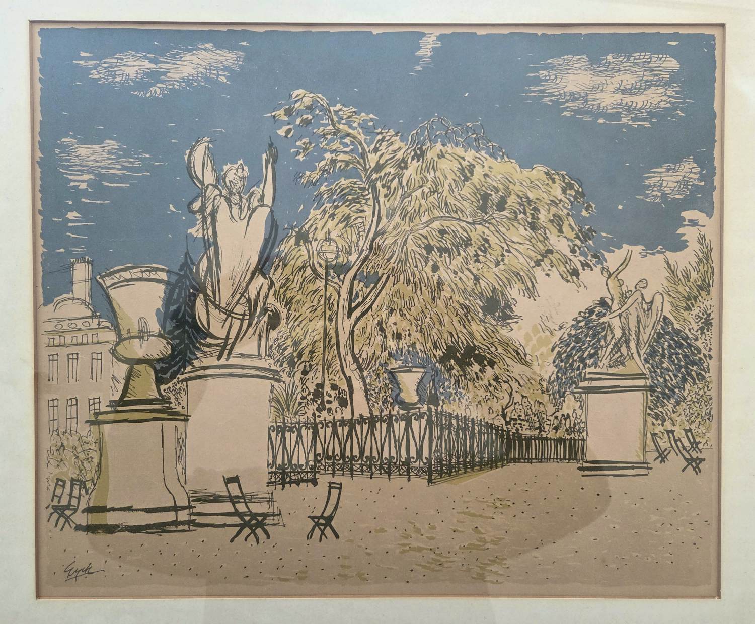 Charles Eyck - Park Parijs. Drukgesigneerd. kaufen? Bieten Sie von 39!