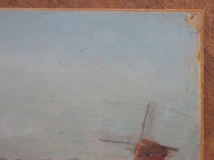 Frederika Broeksmit - Hollands landschap met molen - Marouflé kopen? Bied vanaf 70!