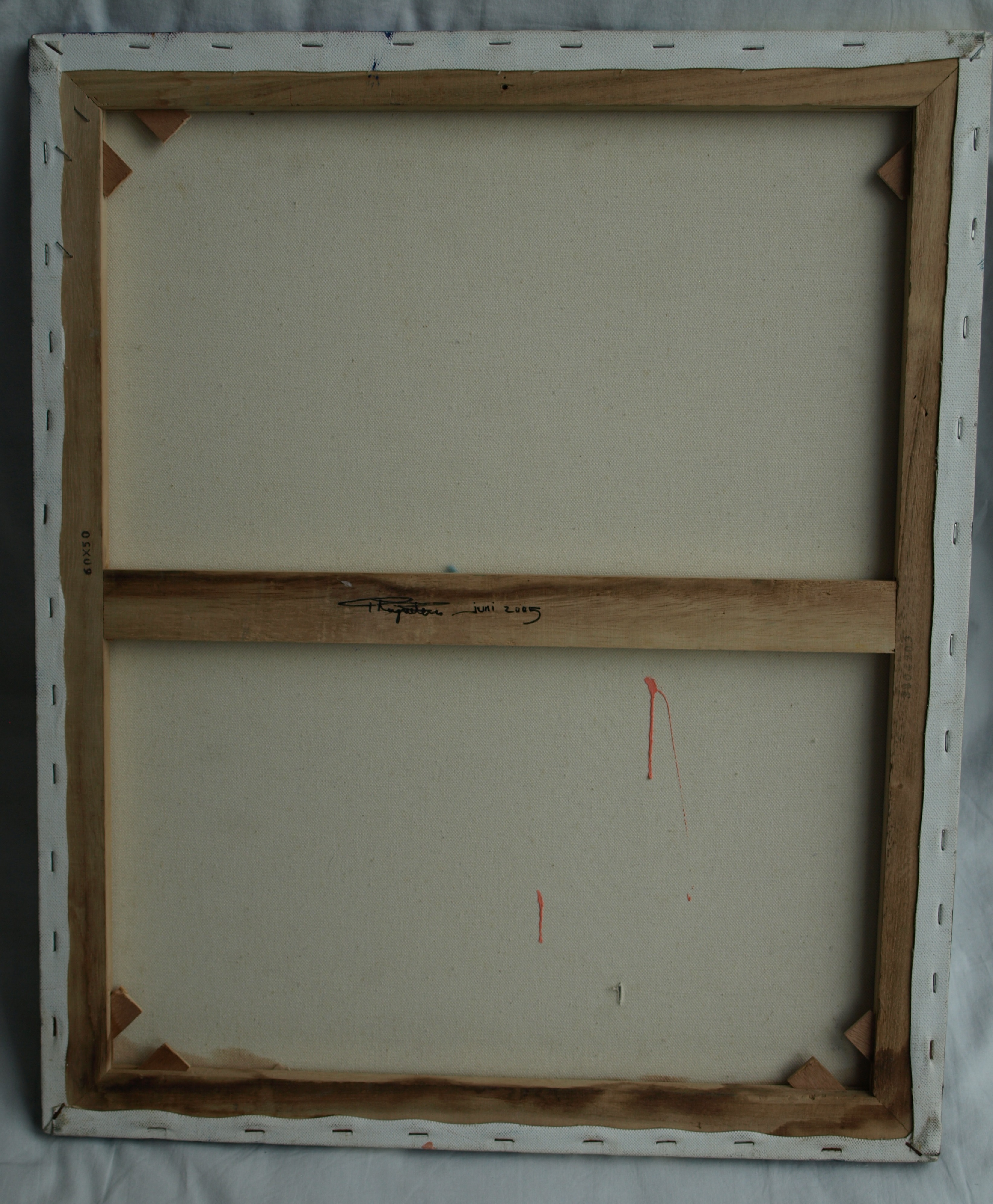 Niet of onleesbaar gesigneerd - Acrylverf op doek , Bryan Ferry ? – 60 x 50 cm - 2005 kopen? Bied vanaf 1!