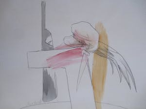 Aart Roos - Tekening/Aquarel kopen? Bied vanaf 35!