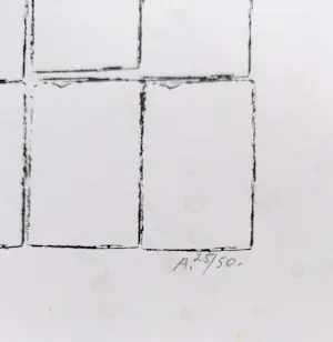 Christiaan Paul Damste - Zero compositie, tekening op papier kopen? Bied vanaf 100!