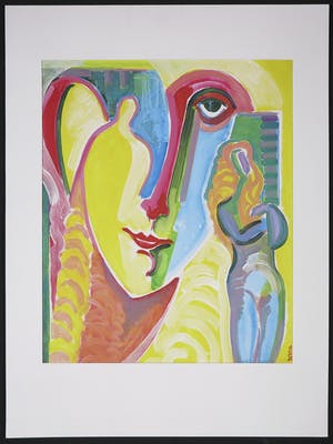 Joe Wols - Acryl op papier, Angel at the westside window kopen? Bied vanaf 1!