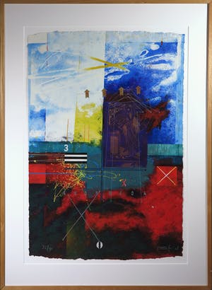 Piotr Konkel - Zeefdruk, ZT ll - Ingelijst (Zeer groot) kopen? Bied vanaf 1!