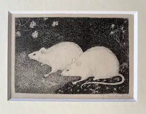 Jan Mankes - Originele Heliogravure - 2 Muizen 1923 kopen? Bied vanaf 75!