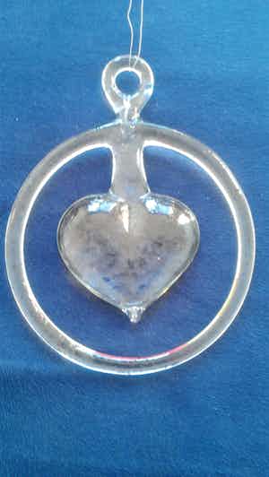 Kosta Boda - Bertil Vallien raamdecor hanger Hart verkocht voor € 9!