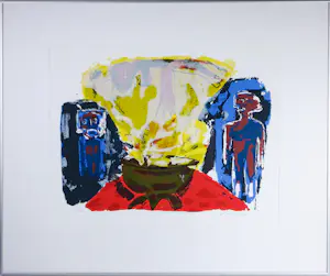 AcheterJohn Lie a Fo - Zeefdruk op papier, Zonder titel - Ingelijst? Enchérissez de 20!