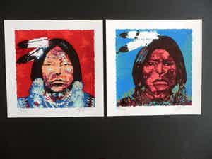 Espen Hagen - LOT van TWEE Zeefdrukken van ESPEN HAGEN verkocht voor € 49!