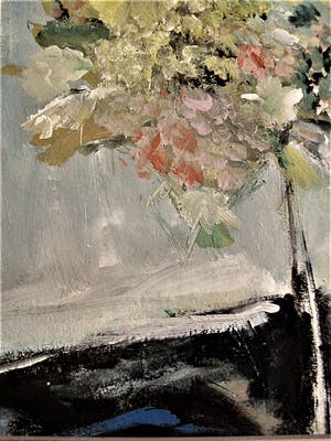 Niet of onleesbaar gesigneerd - Imponerend groot en expressionistisch Bloemstilleven - gesigneerd kopen? Bied vanaf 10!