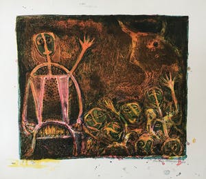 Reidar Magnus - Originele kleurenlithografie - 1966 - Gesigneerd - 19/20 kopen? Bied vanaf 55!