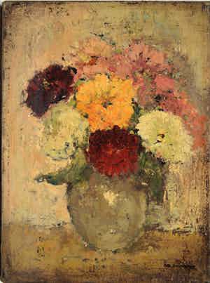 Albert Zwartjes - vaas chrysanten verkocht voor € 300!