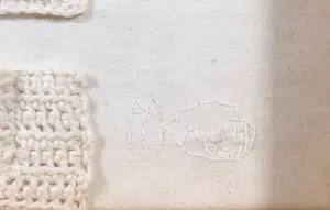 Niet of onleesbaar gesigneerd - Textielkunst - Ingelijst (Groot) kopen? Bied vanaf 1!