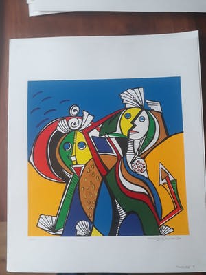 Maartje Wijngaarden - 19 zeefdrukken kopen? Bied vanaf 65!