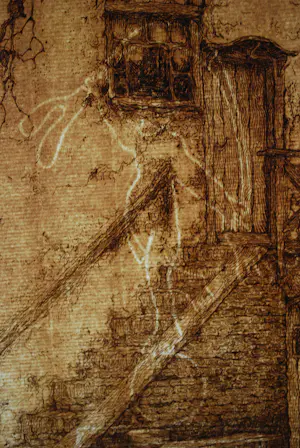 Anton Pieck - De Trap (Montfoort) 1916 - 1 van de eerste afdrukken, ets in bruin kopen? Bied vanaf 350!