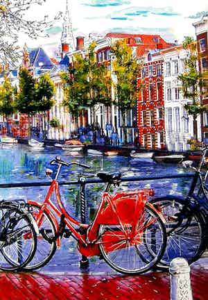 Elena Polyakova - Red bike in Amsterdam verkocht voor € 65!