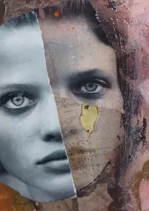 Patrizia Casagranda - Gemengde techniek / Collage op paneel, Zonder titel kopen? Bied vanaf 80!