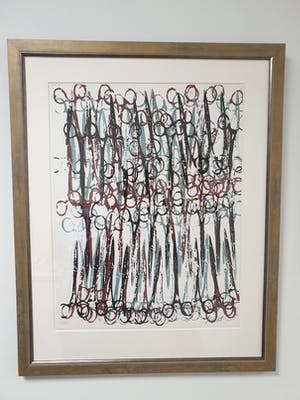 Arman - Gothic - Litho met scharen - Gesigneerd - 36/250 - Mooi ingelijst kopen? Bied vanaf 250!