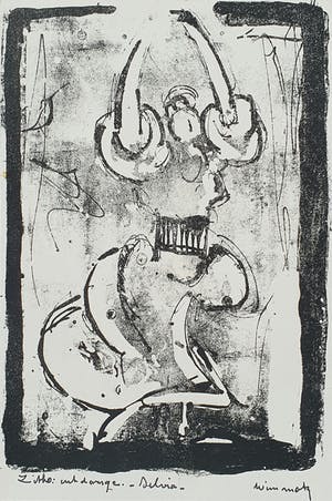 Wim Motz - Litho 'Uit dansen - Silvia' kopen? Bied vanaf 30!