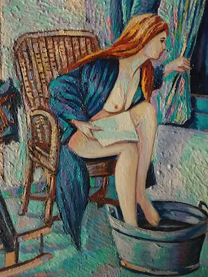 Denny Jacobs - Hobbelpaard met naakt bij raam kopen? Bied vanaf 90!