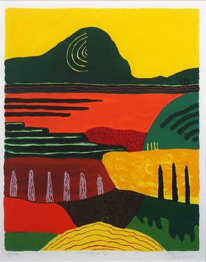 Ronald Boonacker - Zeefdruk, Toscana II - Ingelijst kopen? Bied vanaf 35!