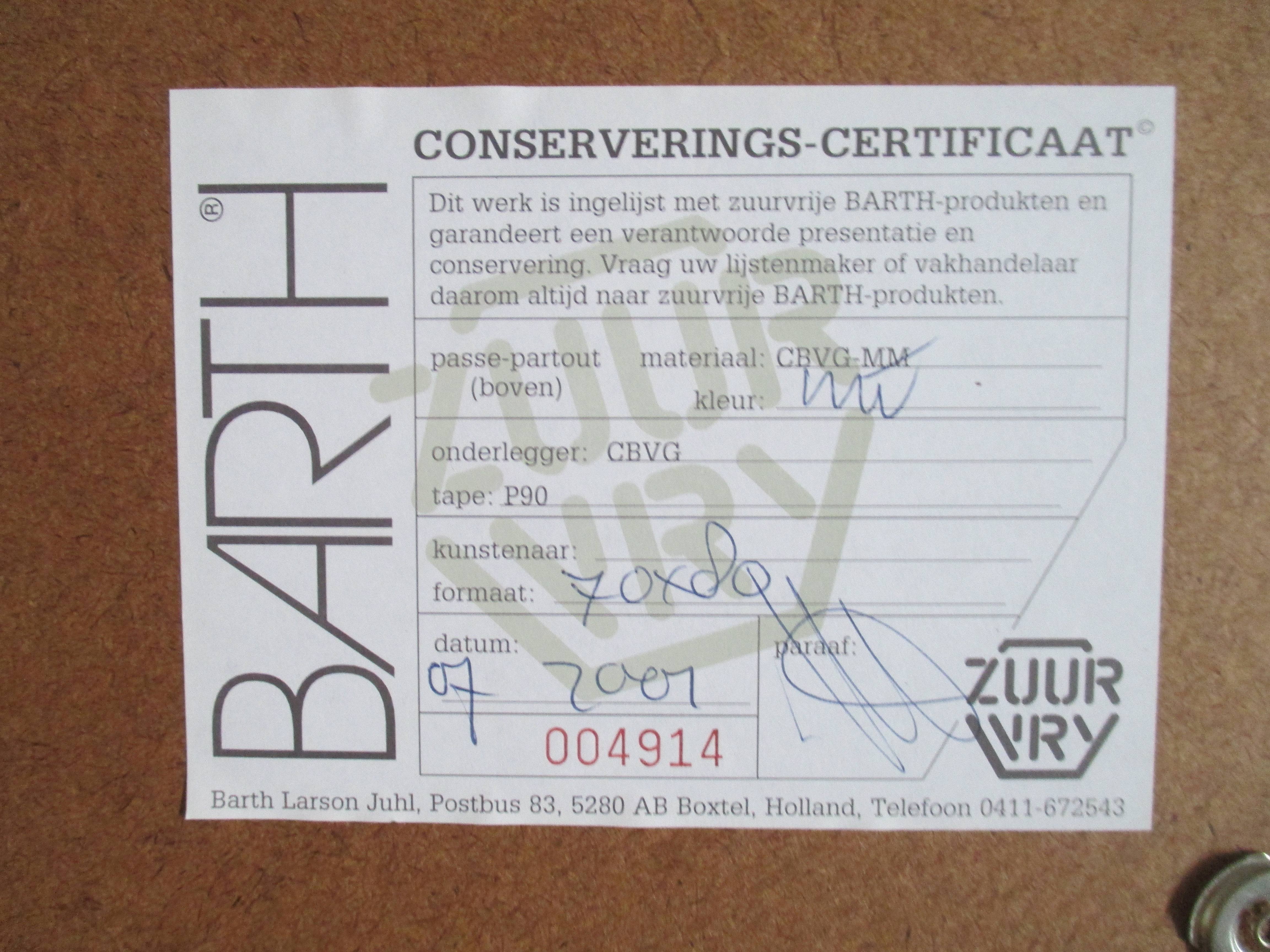 Gert Strengholt - Ingelijste Litho 'Round Trip" Barth lijst kopen? Bied vanaf 55!