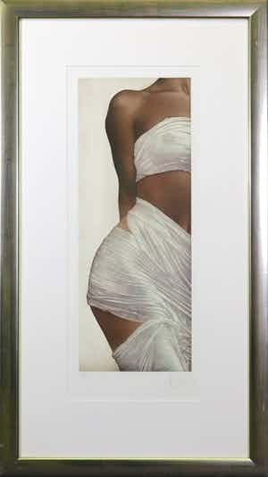 Willi Kissmer - Aquatint, Lady - Ingelijst verkocht voor € 70!