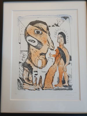 Lucebert - Aquatint ets met figuren - 1994 kopen? Bied vanaf 369!
