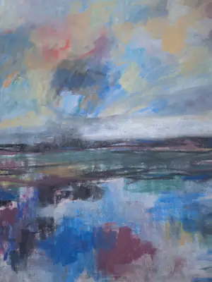 Jelle Hoogstra - Hollandse wolkenlucht 8, kleurrijk. Uniek. kopen? Bied vanaf 69!