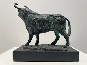 Brons (Onbekend) - bronzen sculptuur | 'Stier' kopen? Bied vanaf 1!