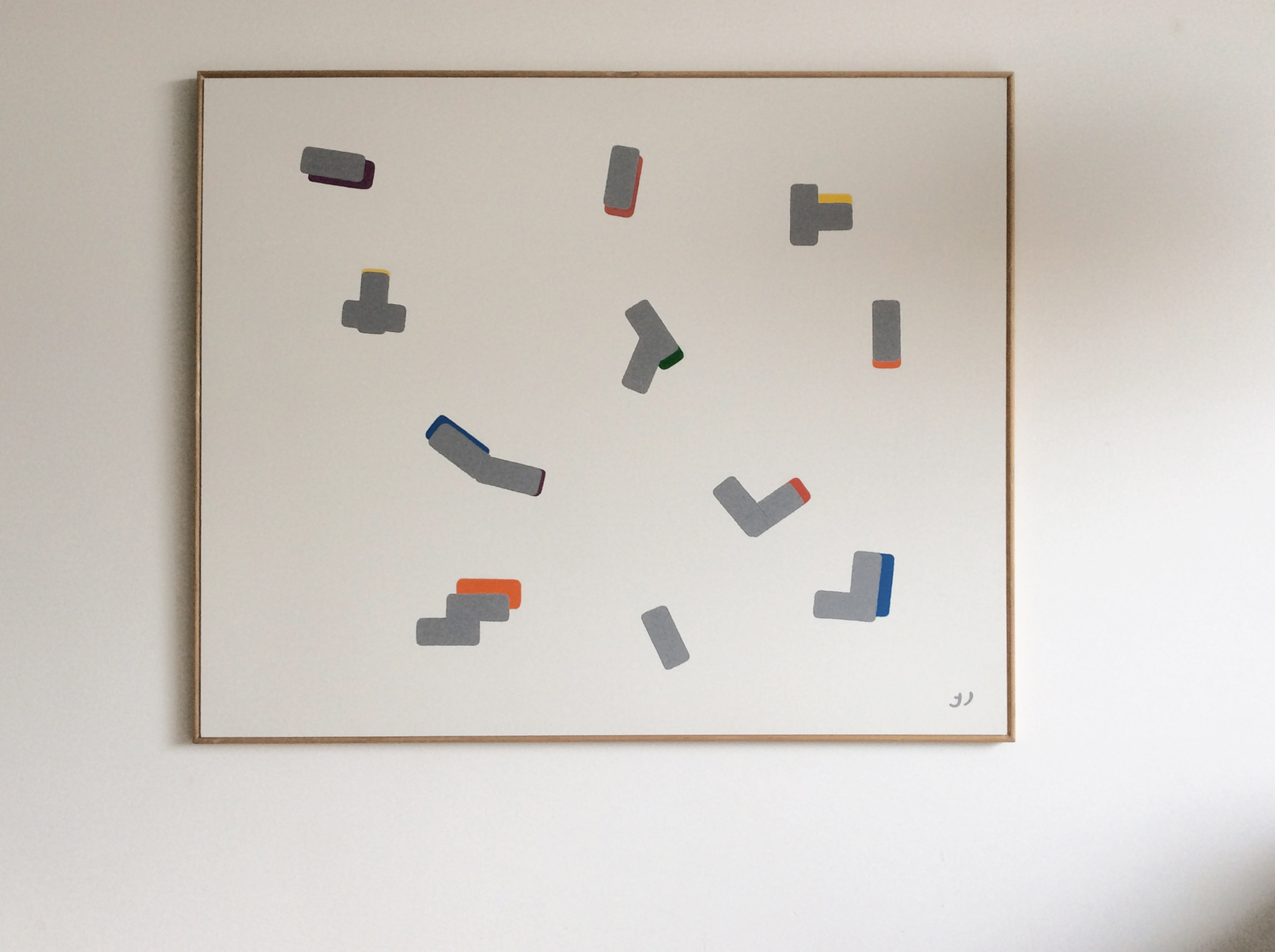 Jack Vissers - Something's Happening (Grey) - acryl op paneel kopen? Bied vanaf 225!