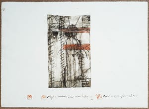 Anton Heyboer - Compositie met figuur, ets (1966) kopen? Bied vanaf 350!