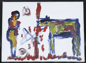 Anton Heyboer - Olieverf op doek, Zonder titel kopen? Bied vanaf 300!