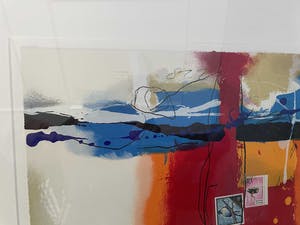 Theo Koster - Zeefdruk, Zonder titel (Torens) - Ingelijst (Groot) - Nr. 58 kopen? Bied vanaf 150!