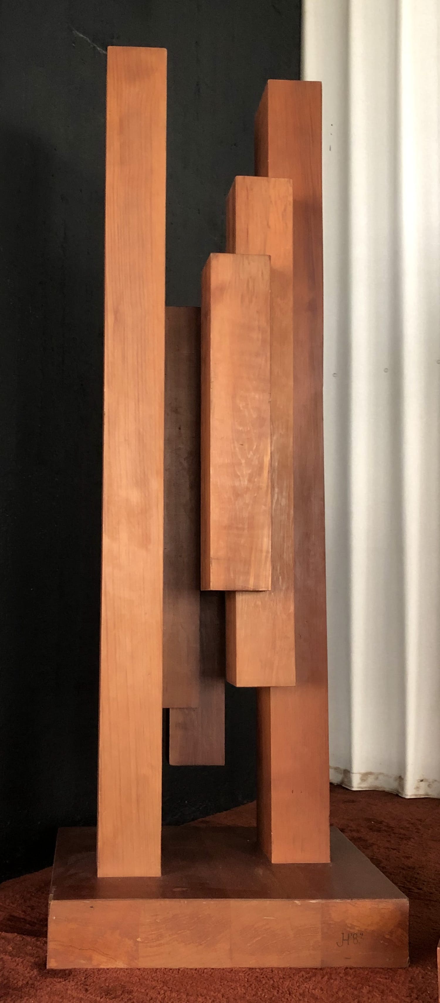 Jan Hoog - Houten architectonische sculptuur, Zonder titel (Zeer Groot) kopen? Bied vanaf 750!